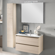 BASE SOSPESA BAGNO CM 80 MOD. LIBRA ROVERE 2 CASSETT.