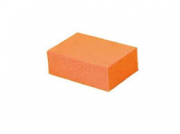 SPUGNA ARANCIO IN GOMMA NATURALE  15x10x5 CM..