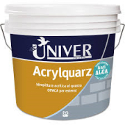 ACRYLQUARZ ACRILICA. ANTIALGA  PER ESTERNI UNIVER BIANCO  LT 14.