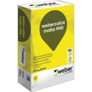 MALTA M10 WEBER CALCE fibrata ( M 10 MALTA MURAT. CALCE IDR. NHL 5)  KG 25.