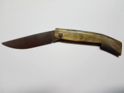 COLTELLO PATTADA SARDO MANICO CORNO MONTONE SENZA GHIERA . CM 9.