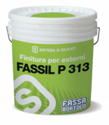 FASSIL P 313  FASSA B.  Idropittura minerale ai silicatI LT 14 (4,5MQ/LT ) FASC. 1.