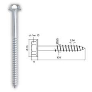 TIRAFONDI PER LEGNO AUTOFILETTANTI 6x120  pz. 100. CAD 1.