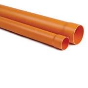 TUBO PVC ARANCIO PER SCARICO MT 2 d.100.