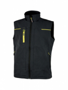 GILET TESSUTO U-4 U.POWER MOD. SATURN NERO STRETCH, IDROREP TRASP. SLIM FIT.