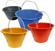 PAIOLO BLU PER MURATORE PLASTICA FT  D.36  LT 10. *