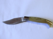 COLTELLO PATTADA SARDO MANICO CORNO BOVINO LAMA PANCIUTA CM 8.