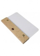 SPATOLA PER DECORATIVI  MANICO LEGNO PVC BIANCO MM. 165  H 100.