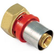 DADO MULTISTRATO DRITTO FEMMINA. 1/2 x 20 CON GIRELLO PRESSARE  TIEMME. *