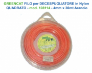 FILO DECESPUGLIATORI PROF. ORANGE QUADRO RAMBO D.4 MM. MT90