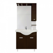 MOBILE BAGNO VENICE CM 105 CON LAVABO E SPECCHIO Larice Grigio