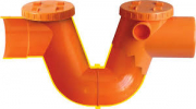 SIFONE PVC ARANCIO C/GUARNIZIONE SN 4 D.160.