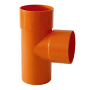 TEE  PVC ARANCIO 87^              D.63.