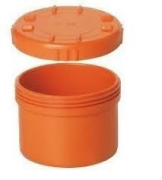 TAPPO A VITE PER TUBO PVC ARANCIO DIAM 200.