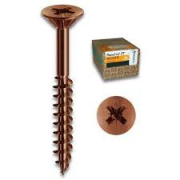 VITI PER LEGNO BRONZATE  PZ 1000 MM. 3,5X30 CAD 1. /*