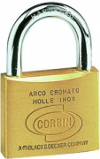 LUCCHETTO OTTONE DA 40 ARCO CORTO CORBIN.