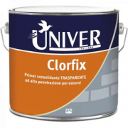 CLORFIX trasp. PRIMER FISSATIVO CONSOLIDANTE  SINTETICO UNIVER  LT 2,5   10-15 MQ/ LT.