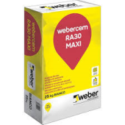 RA 30 MAXI WEBER BIANCO FIBRATO ANTICARBONATAZ. SPESS MAX 25 MM.   kg25.*